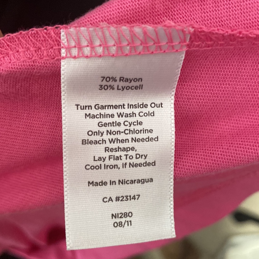 NWT Talbots Pink Sleeveless Summer Top - Picture 7 of 7